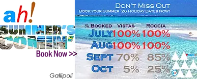 Puglia Summer September October Availability