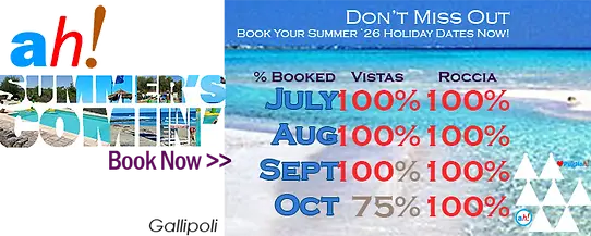 October Availability Puglia