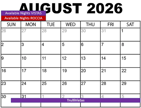 Puglia August availability