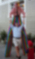 Stilt Walker With Adult