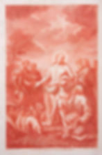 A GOSPEL BOOK WITH ILLUSTRATIONS PRINTED IN RED