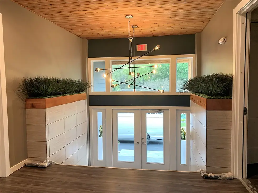 Multifamily Multi-level Clubhouse Entrance