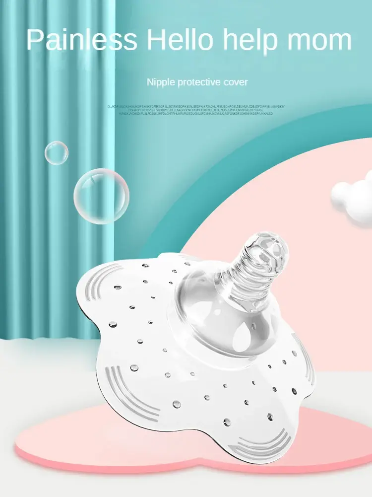 Thumbnail: Silicone Nipple Protector Breastfeeding Mother Protection Shields Milk Cover Pop