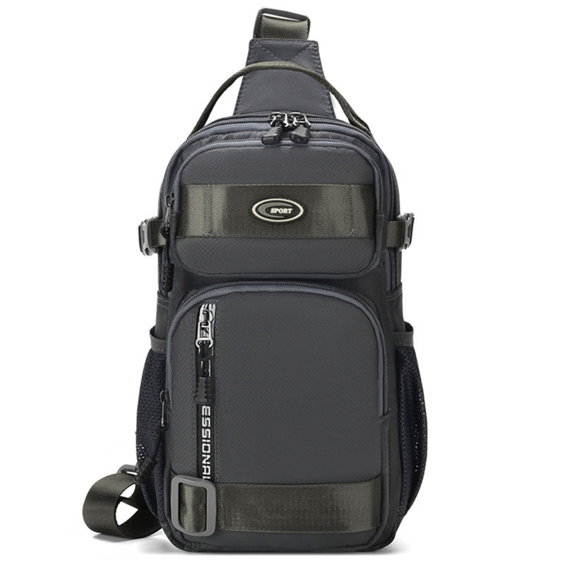 Thumbnail: Riding backpack for men, men's chest bag, casual men's single shoulder bag, ligh