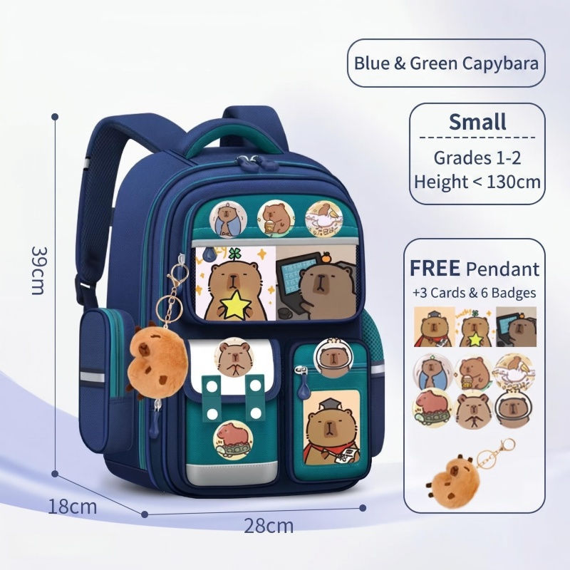Thumbnail: Orthopedic Spine Support Kids Backpack Waterproof Large Capacity Reduce Burden S