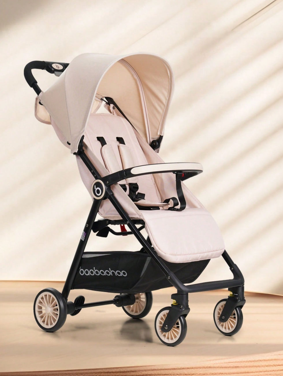 Thumbnail: 1 Black Lightweight Baby Stroller Weighs Only 4.7kg Convenient for Airplanes, Tr