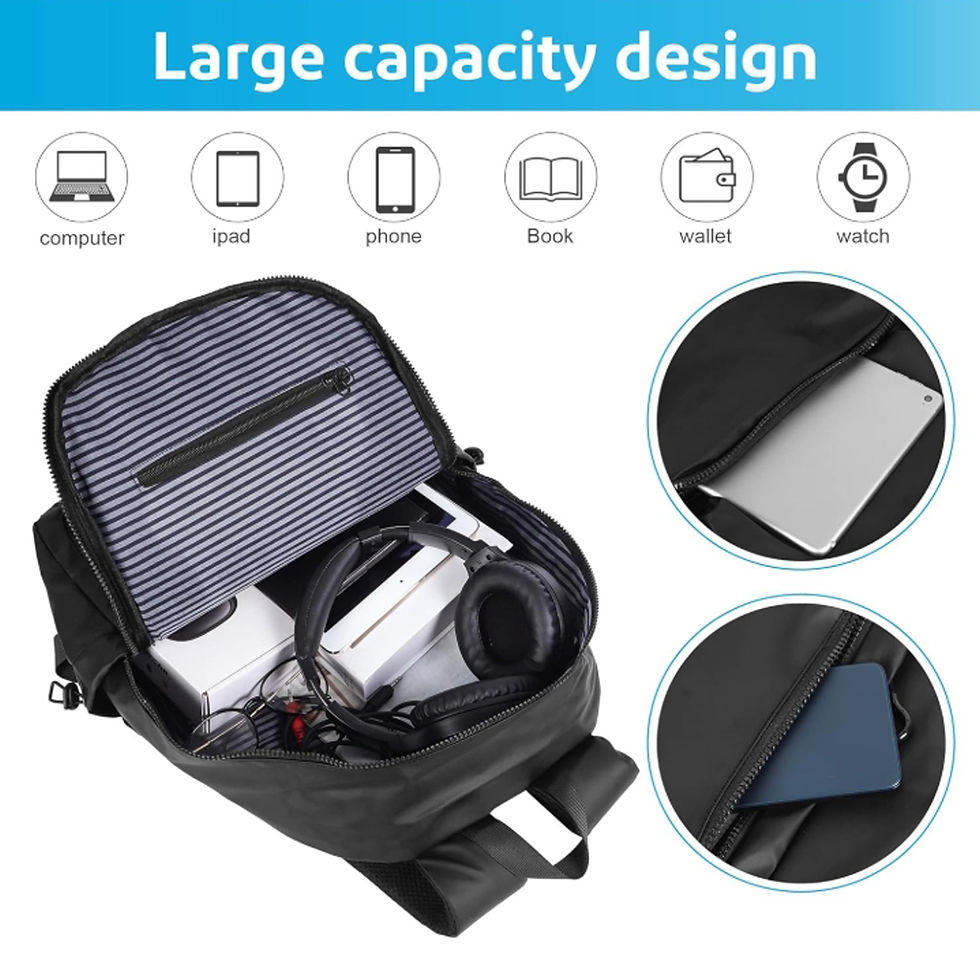 Thumbnail: A 14 Inch Computer Backpack Large Capacity Simple Durable Men's Backpack Lightwe