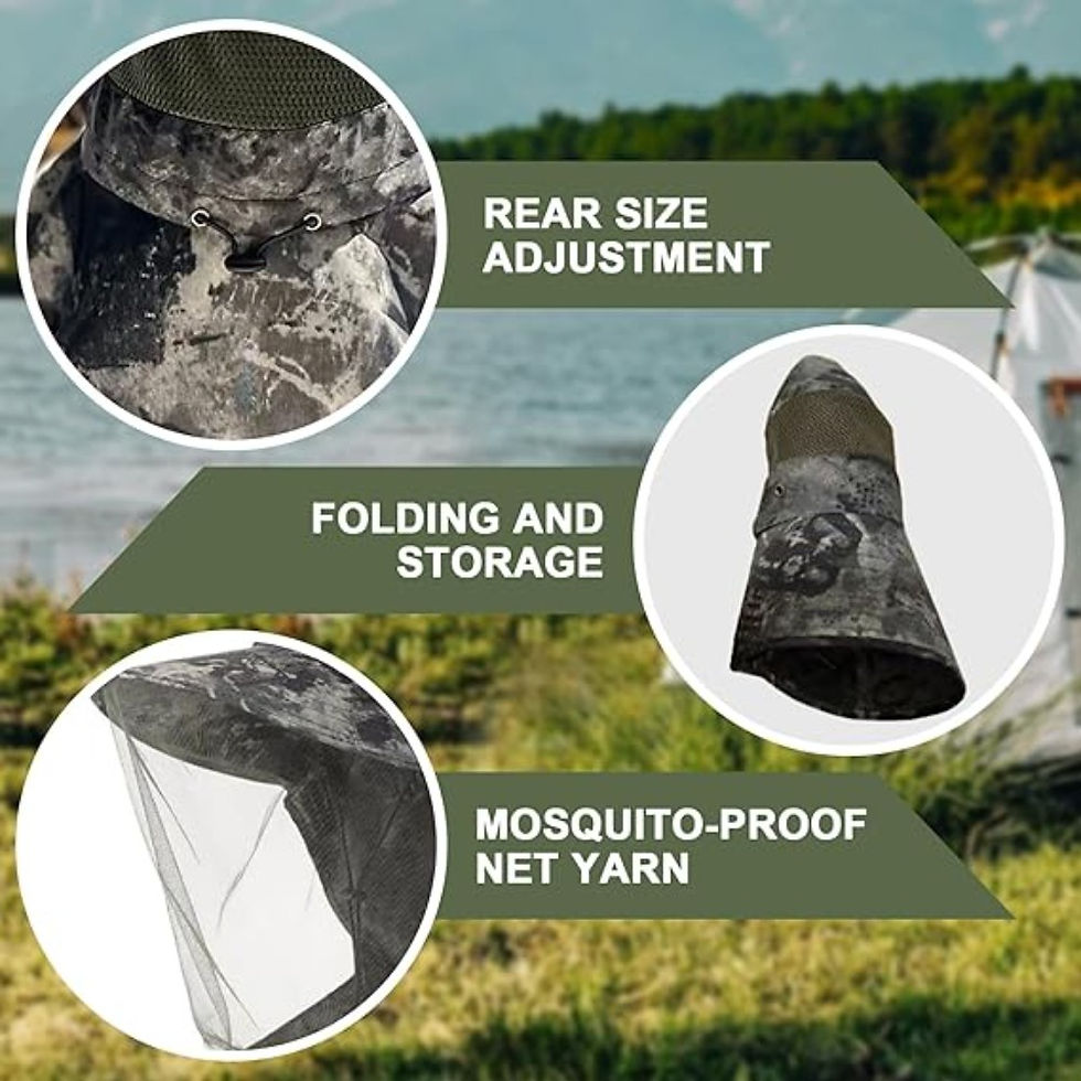 Thumbnail: Fishing Cap Mosquito Insect Repellent Mesh Masks Anti UV Fishing Hat Unisex Summ