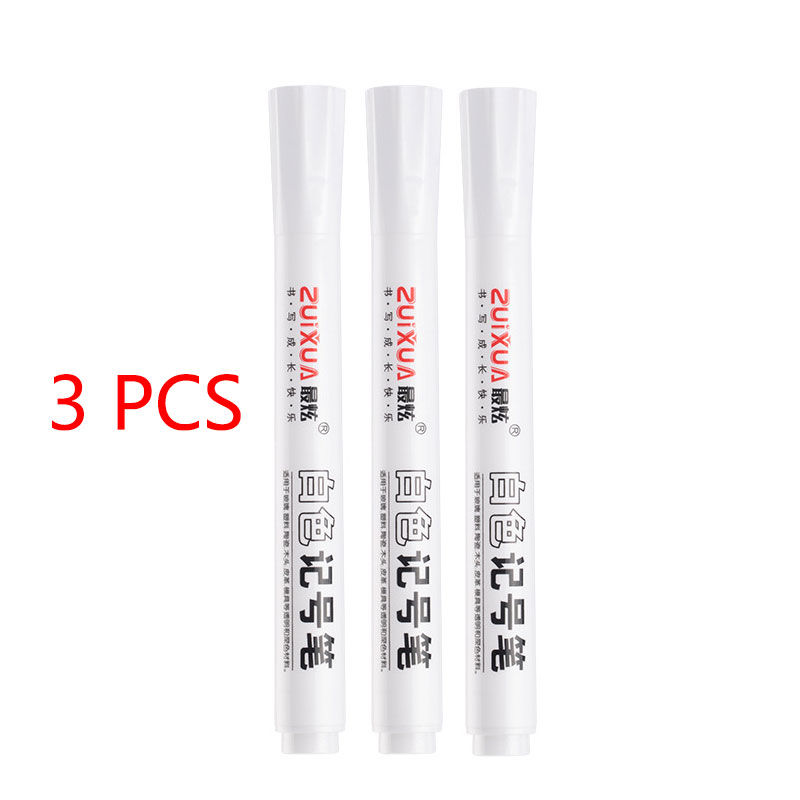 Thumbnail: 1/3/5 Pcs White Marker Pens 2.0mm Oily Waterproof White Gel Pen DIY Graffiti Ske