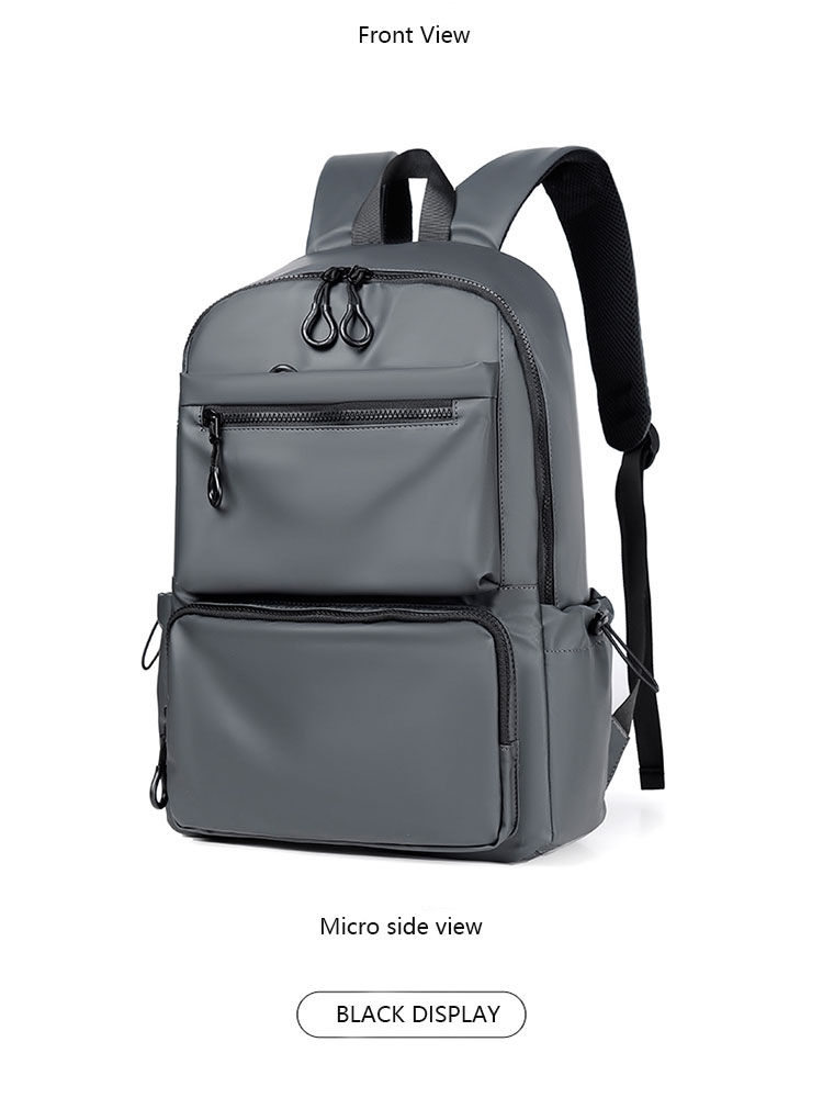 Thumbnail: A 14 Inch Computer Backpack Large Capacity Simple Durable Men's Backpack Lightwe
