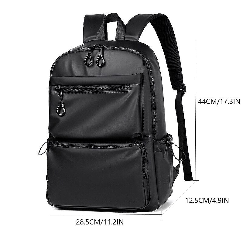 Thumbnail: A 14 Inch Computer Backpack Large Capacity Simple Durable Men's Backpack Lightwe