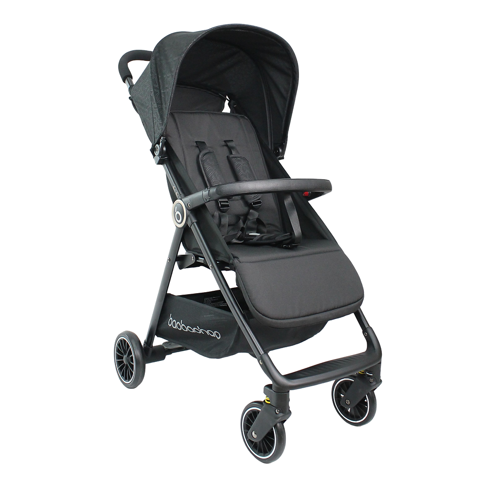 Thumbnail: 1 Black Lightweight Baby Stroller Weighs Only 4.7kg Convenient for Airplanes, Tr