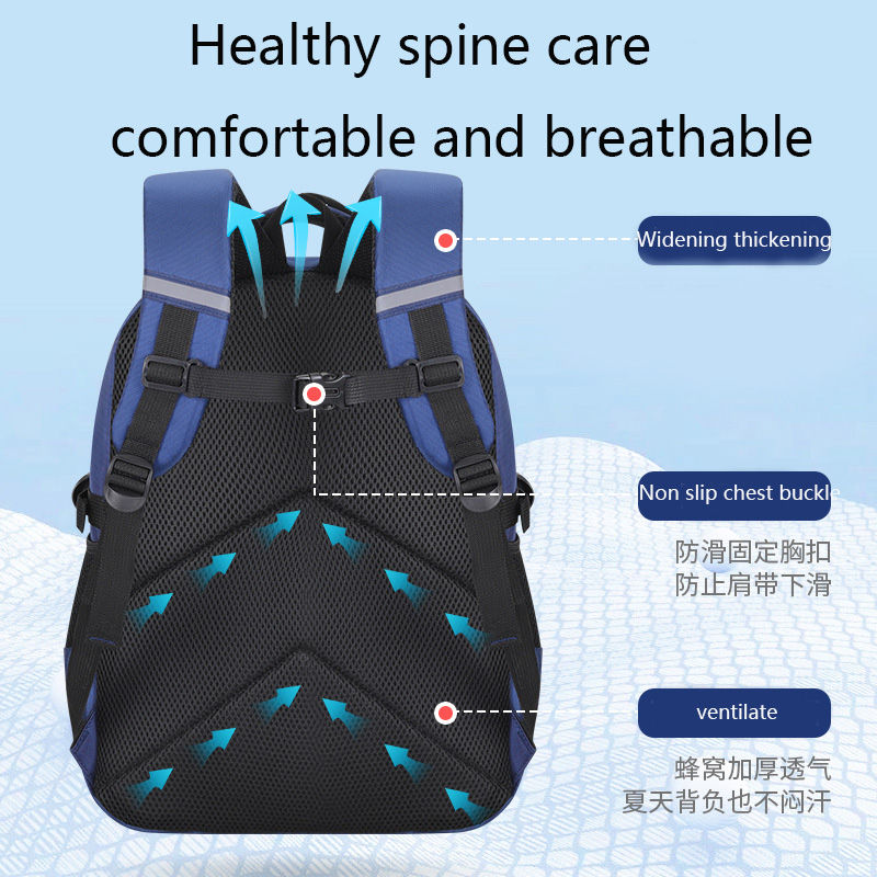 Thumbnail: Kids Backpack Children School Bags for Boys Astronaut School Backpack Waterproof