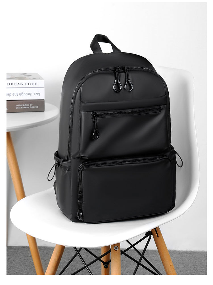 Thumbnail: A 14 Inch Computer Backpack Large Capacity Simple Durable Men's Backpack Lightwe