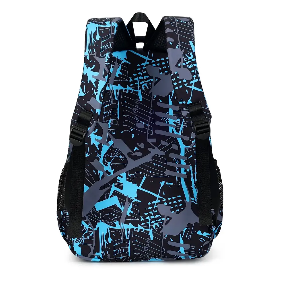 Thumbnail: Football CR7 Backpacks Print 3Pcs/set Camouflage School Bags With Lunch Bag Hikk