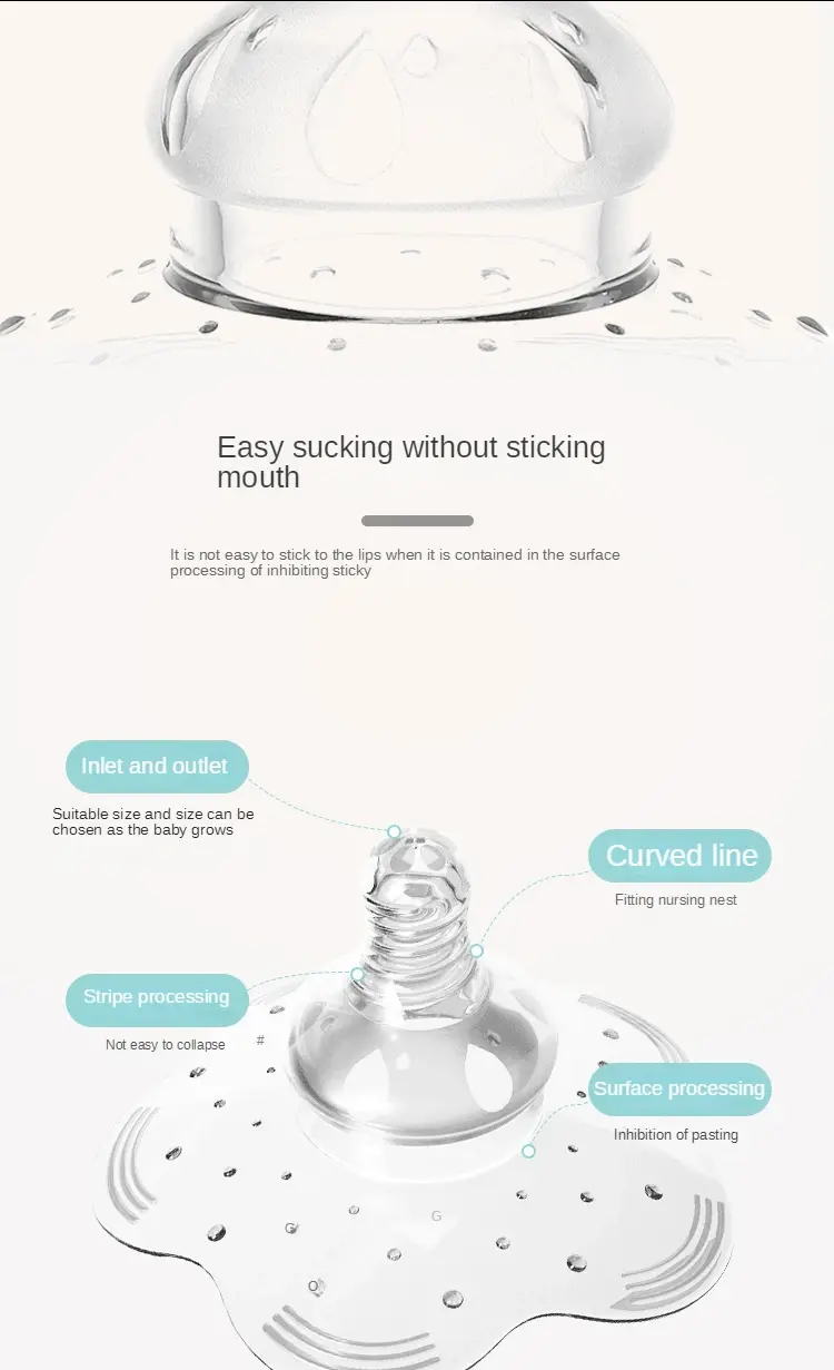 Thumbnail: Silicone Nipple Protector Breastfeeding Mother Protection Shields Milk Cover Pop