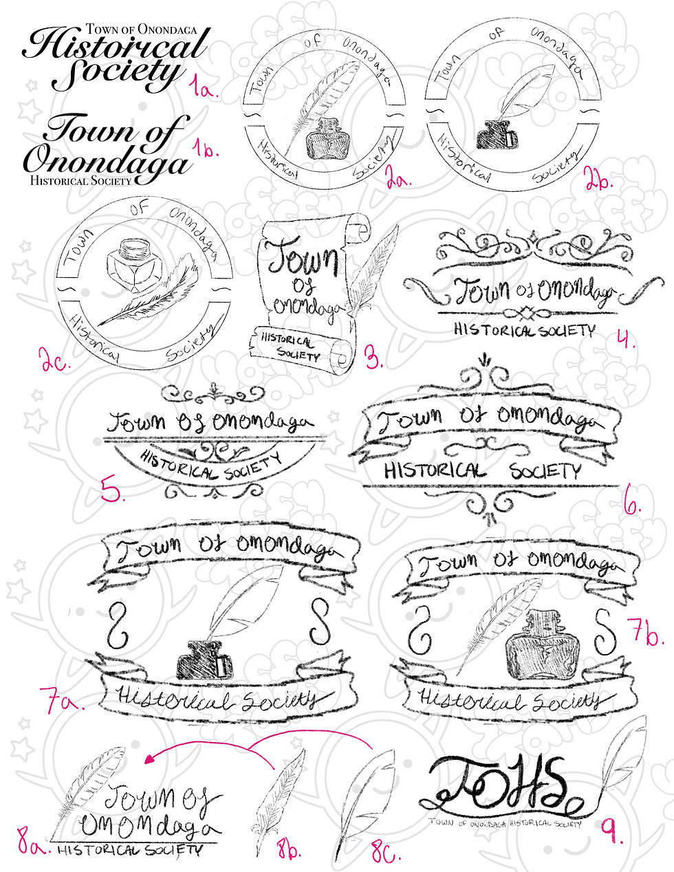 TOHS Logo Thumbnail Sketches Version 1