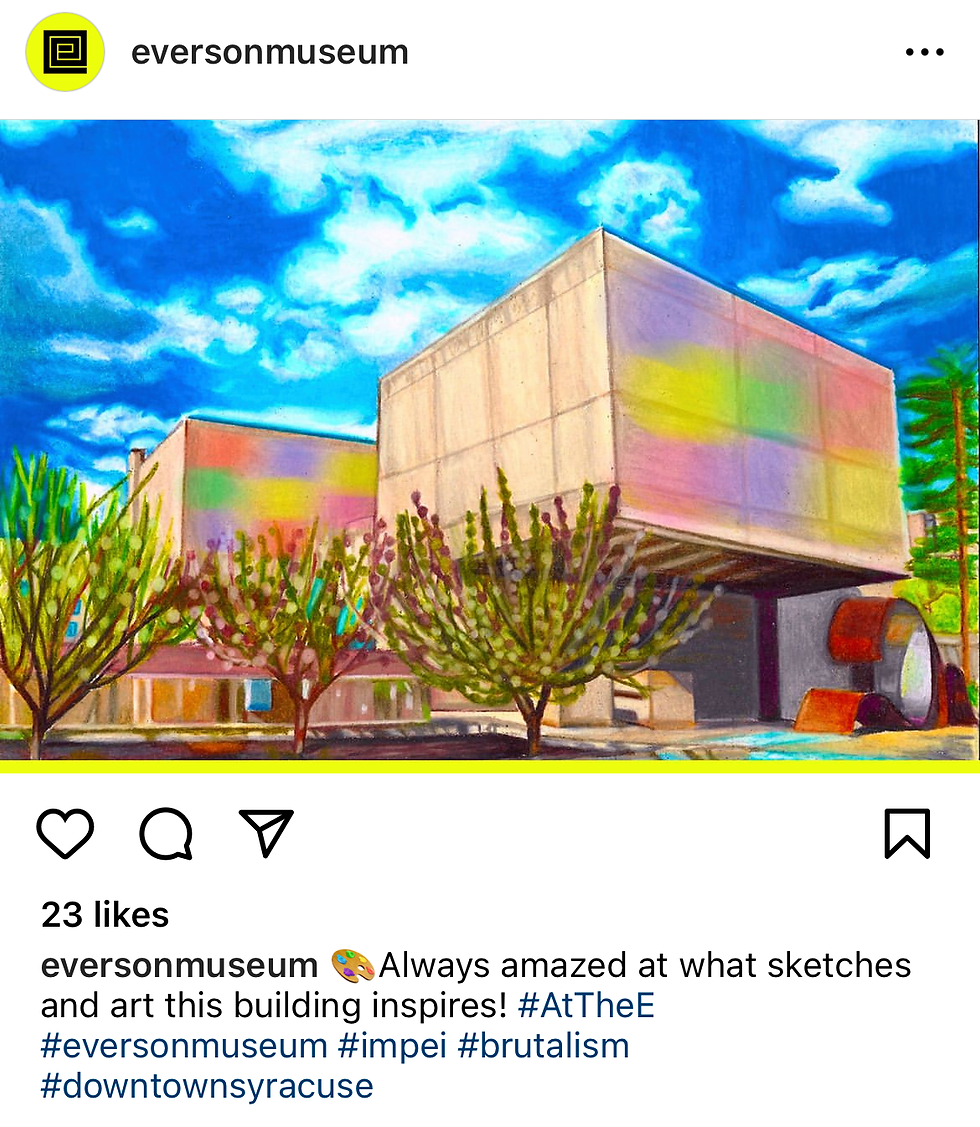 "Everson Plein Air" Featured On The Everson Museums Instagram Page