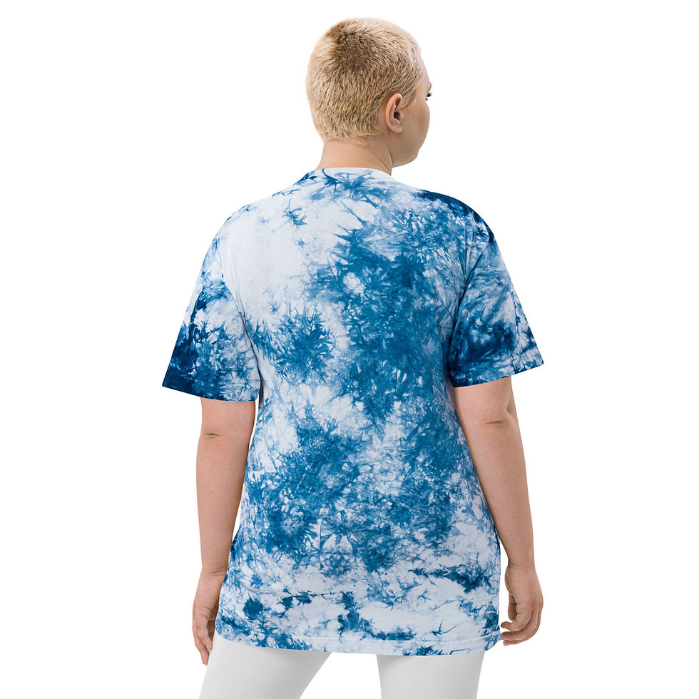 Thumbnail: Embroidered Oversized Tie-Dye Shirt
