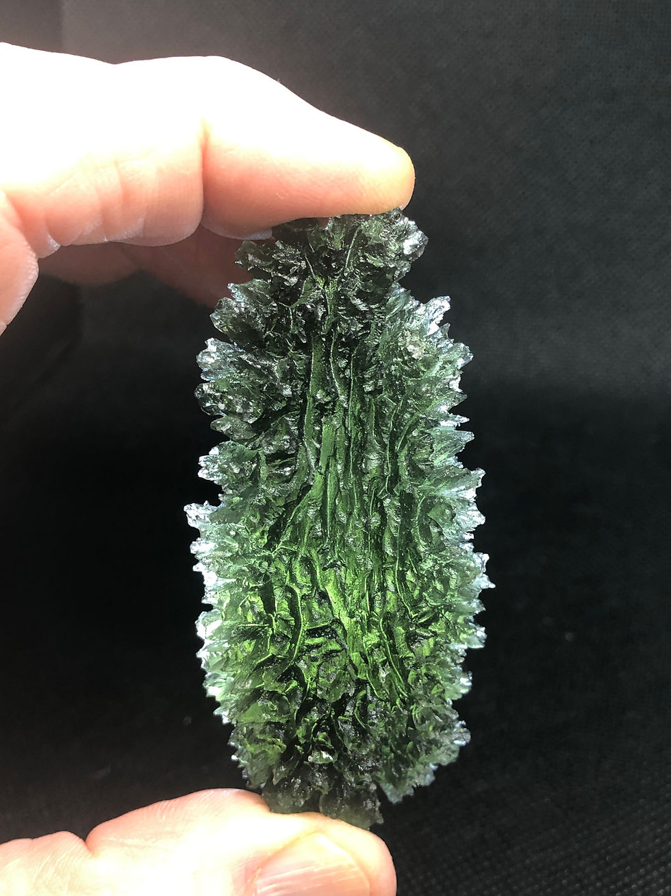 थंबनेल: Besednice Moldavite rare meditation crystal