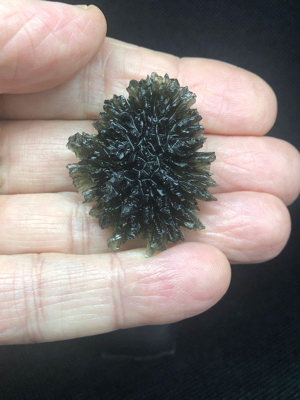 थंबनेल: Besednice Moldavite natural transformation gem
