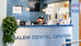 Reception area at Aleris Salem Dental Center, where patients can plan dental care before year-end.