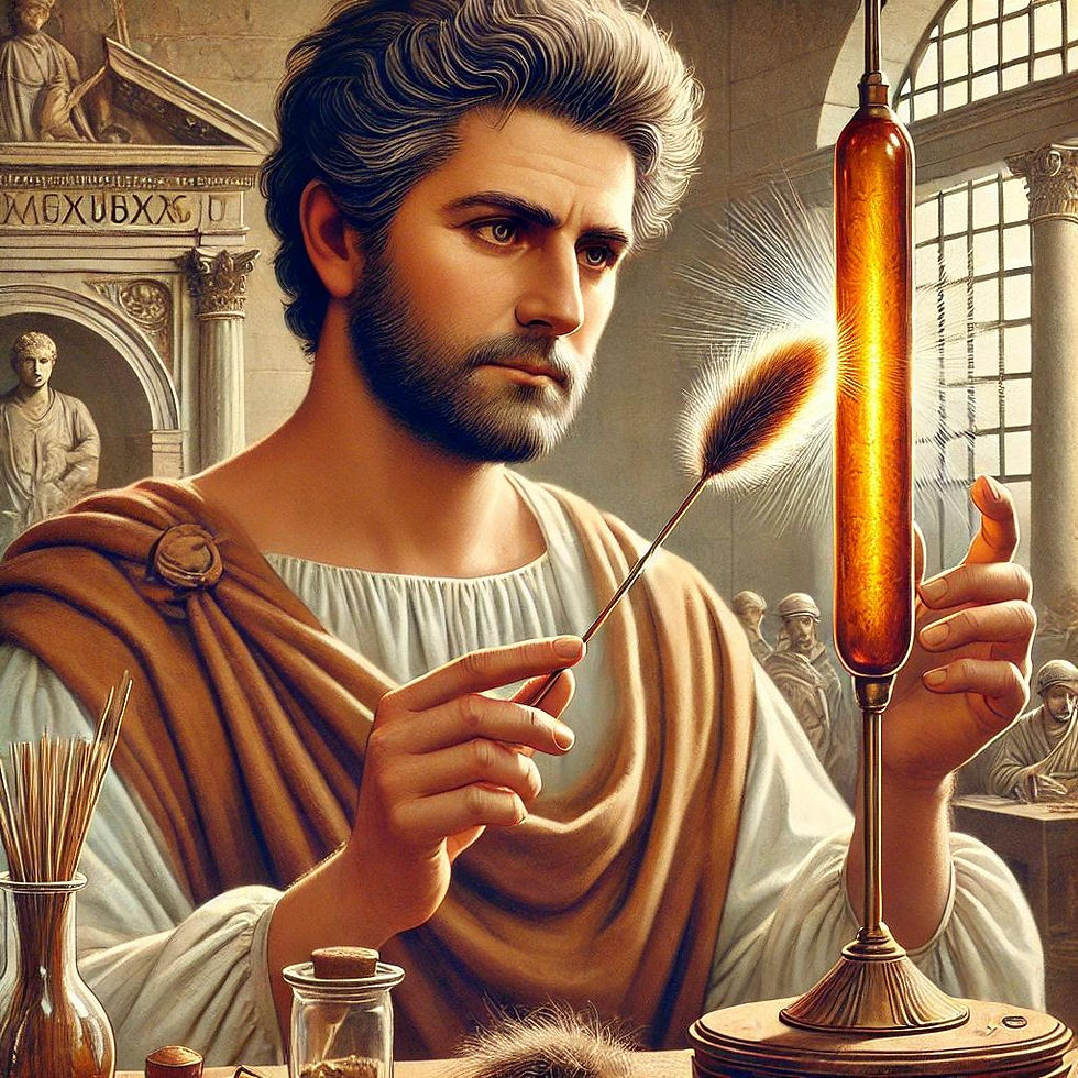 İllustrasyon; Thales eletrik gözlemi yapıyor, Chat GPT.