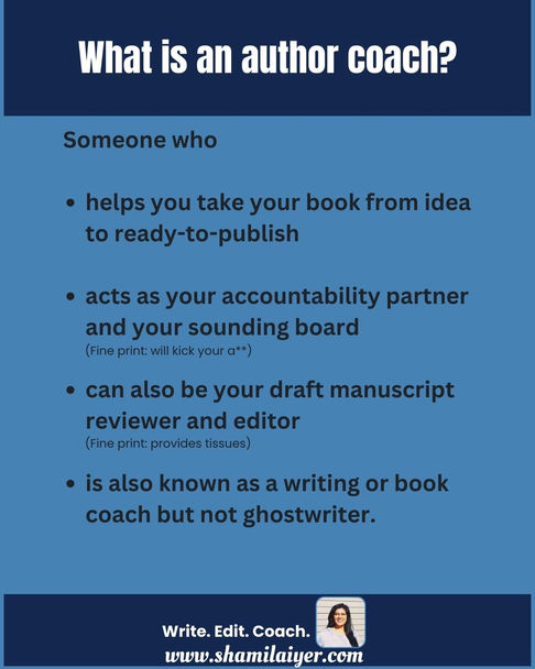 A description of what an author coach does