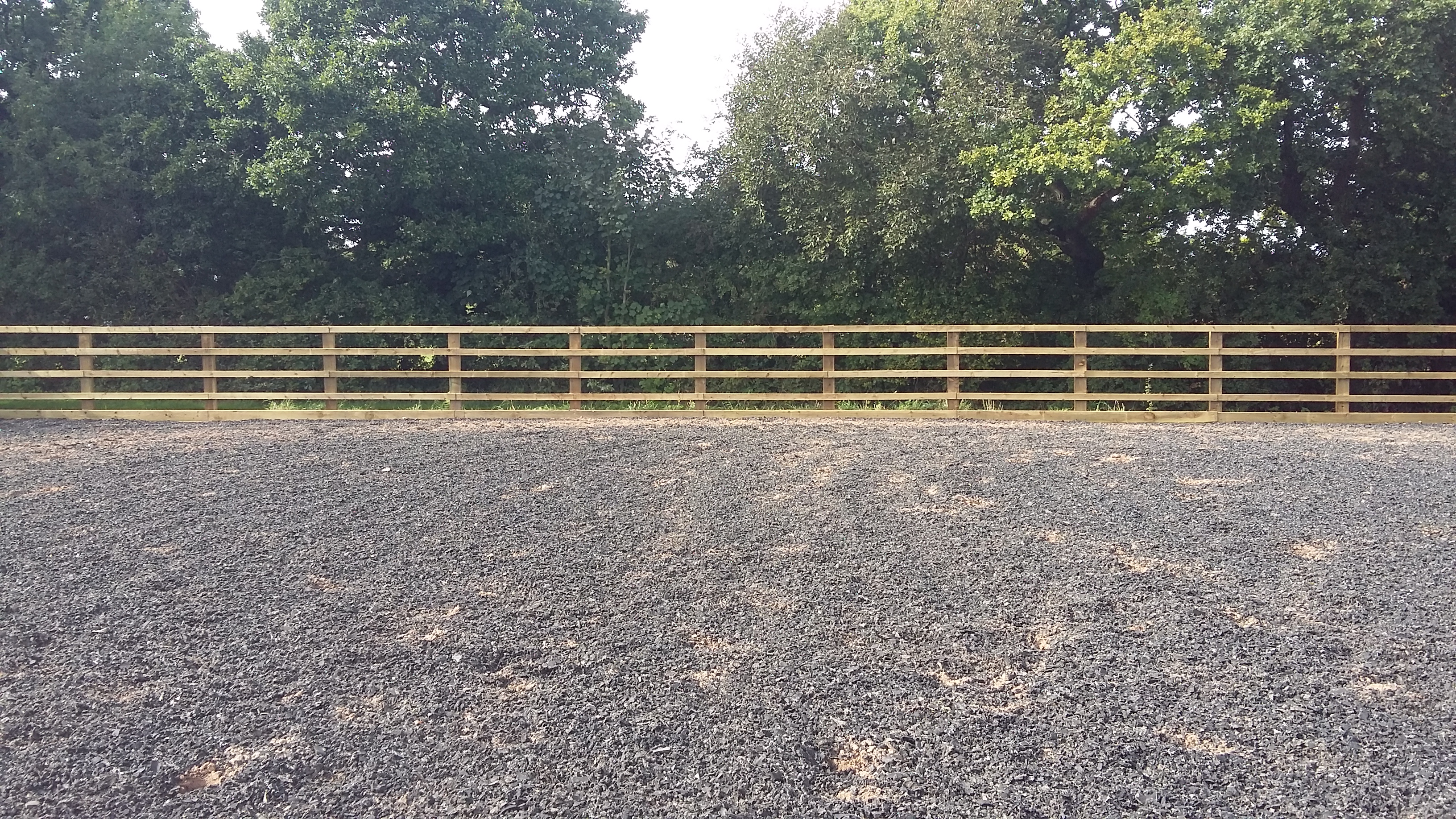 Sand paddock fencing -with kick board view 2