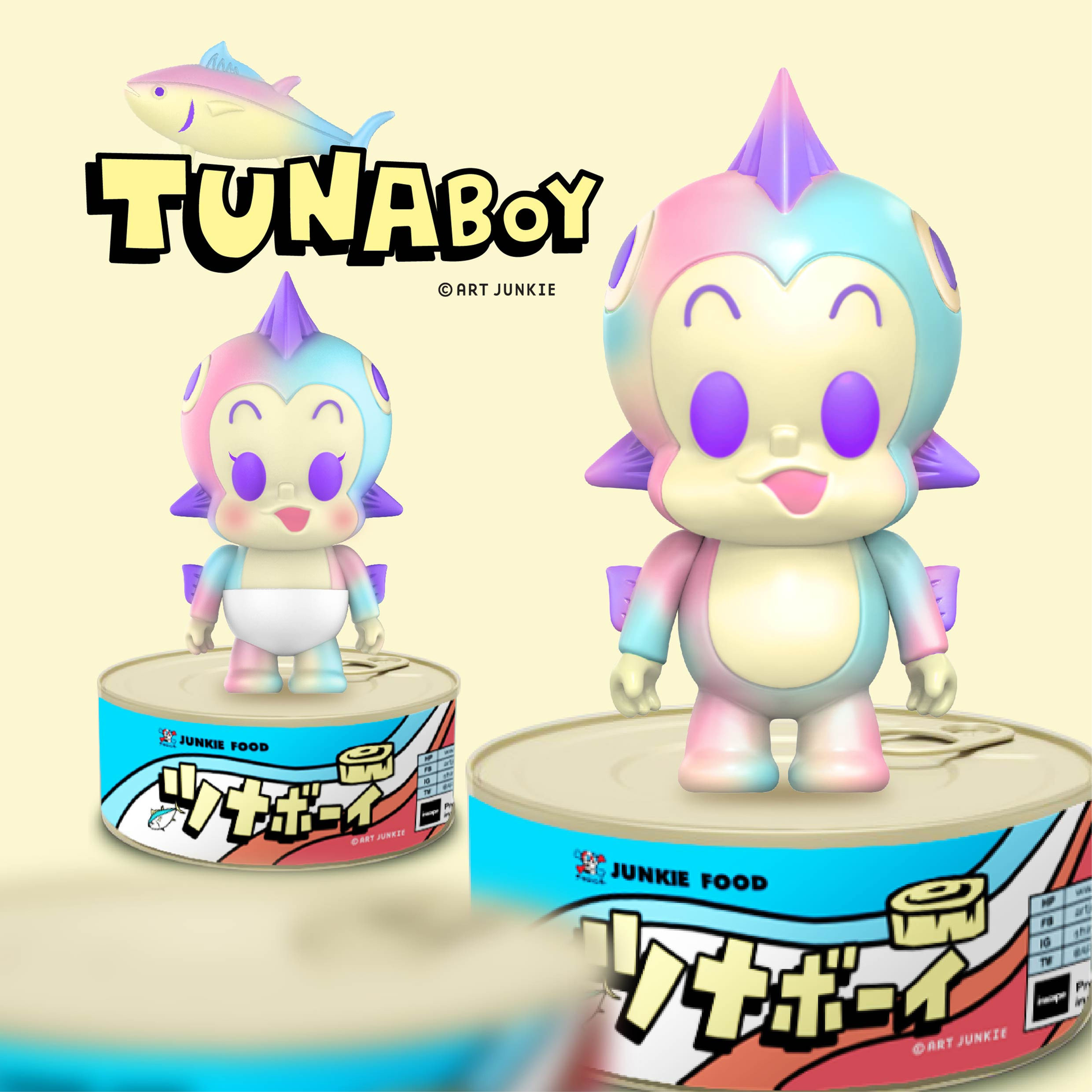 ART JUNKIE - TUNABOY Tin ( G.I.D. Pastel )