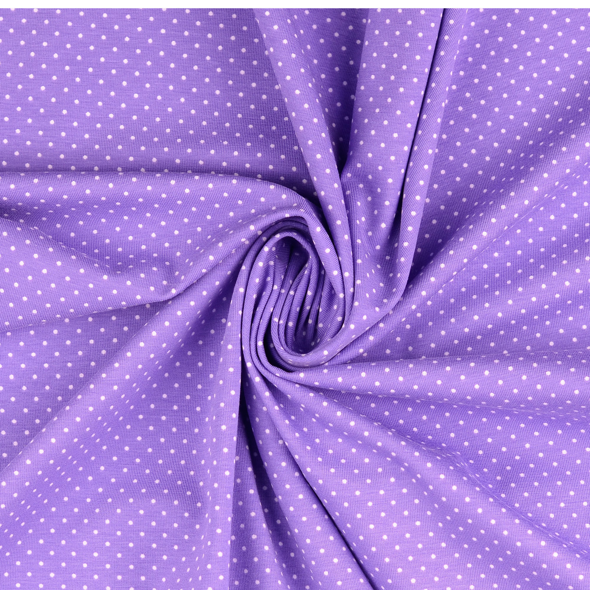 Baumwolljersey Mini Dots, violett