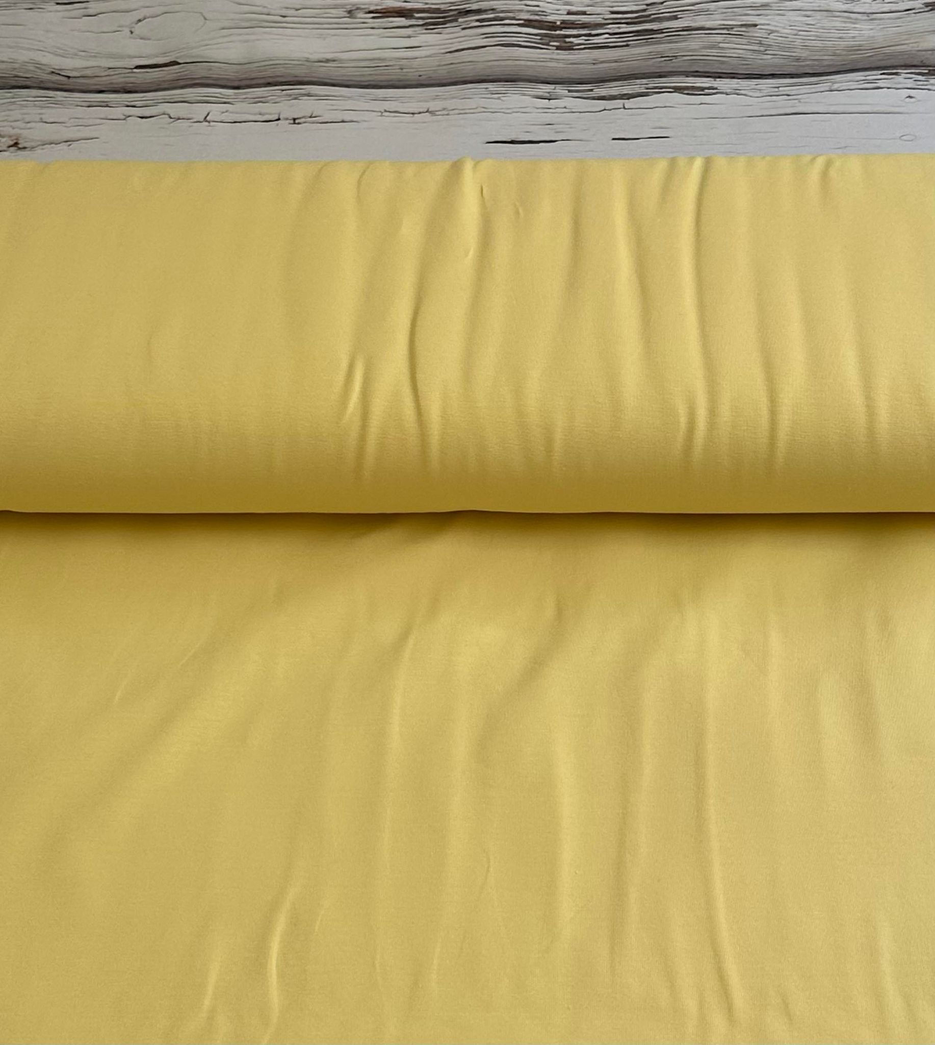 Baumwolljersey pastelgelb