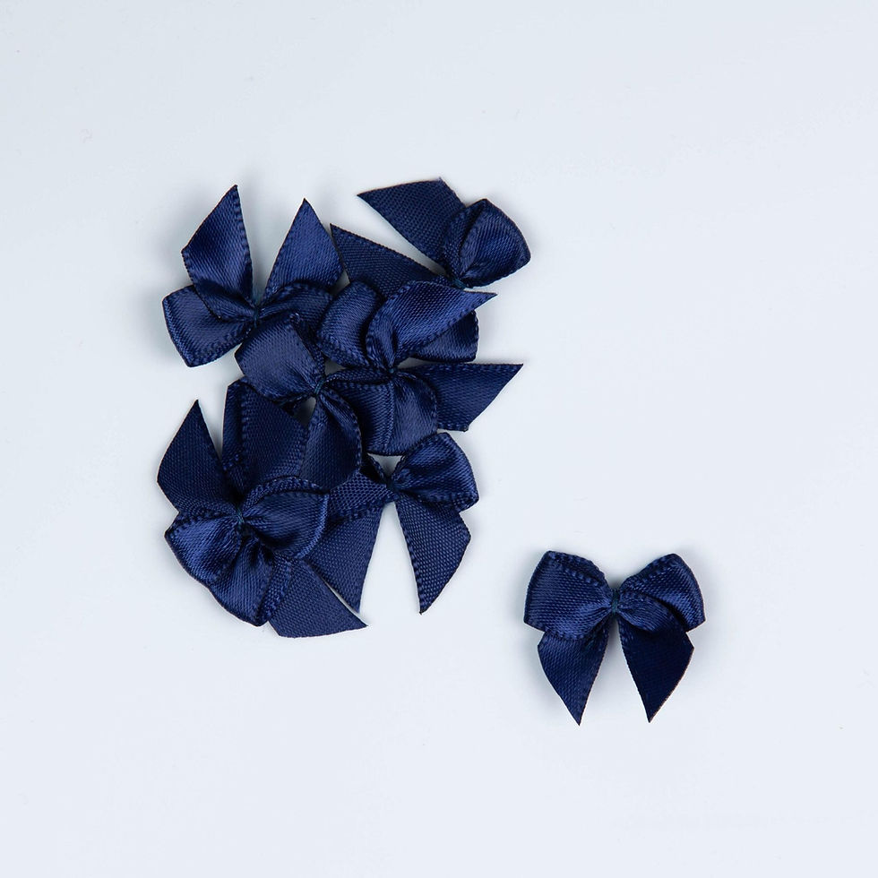 Miniaturbild: Satinschleife mini, 5 Stück pro Farbe - Auswahl 2