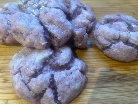 4-ingredient ube cookies