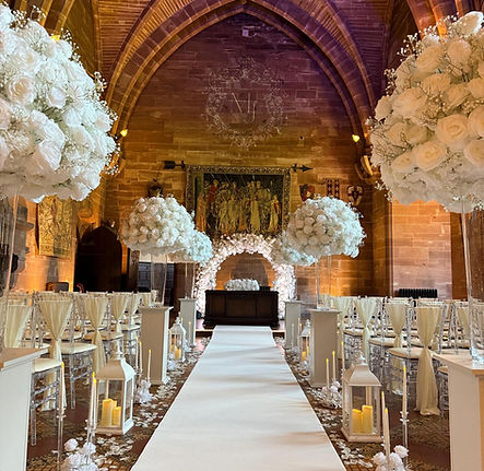 Peckforton castle wedding ceremony - RG Events & Floral