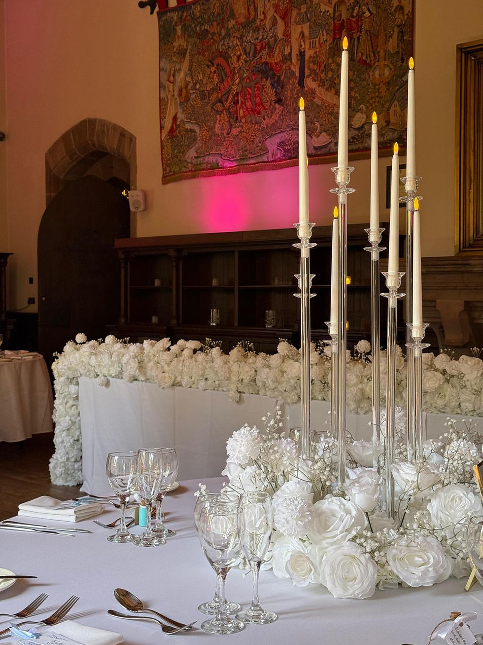 Wedding styling Peckforton Castle Cheshire — RG Events & Floral