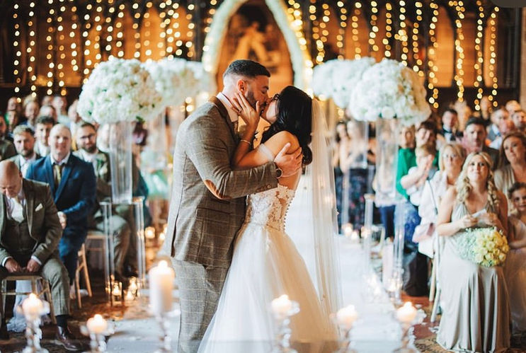 Wedding venue dressing at peckforton castle 