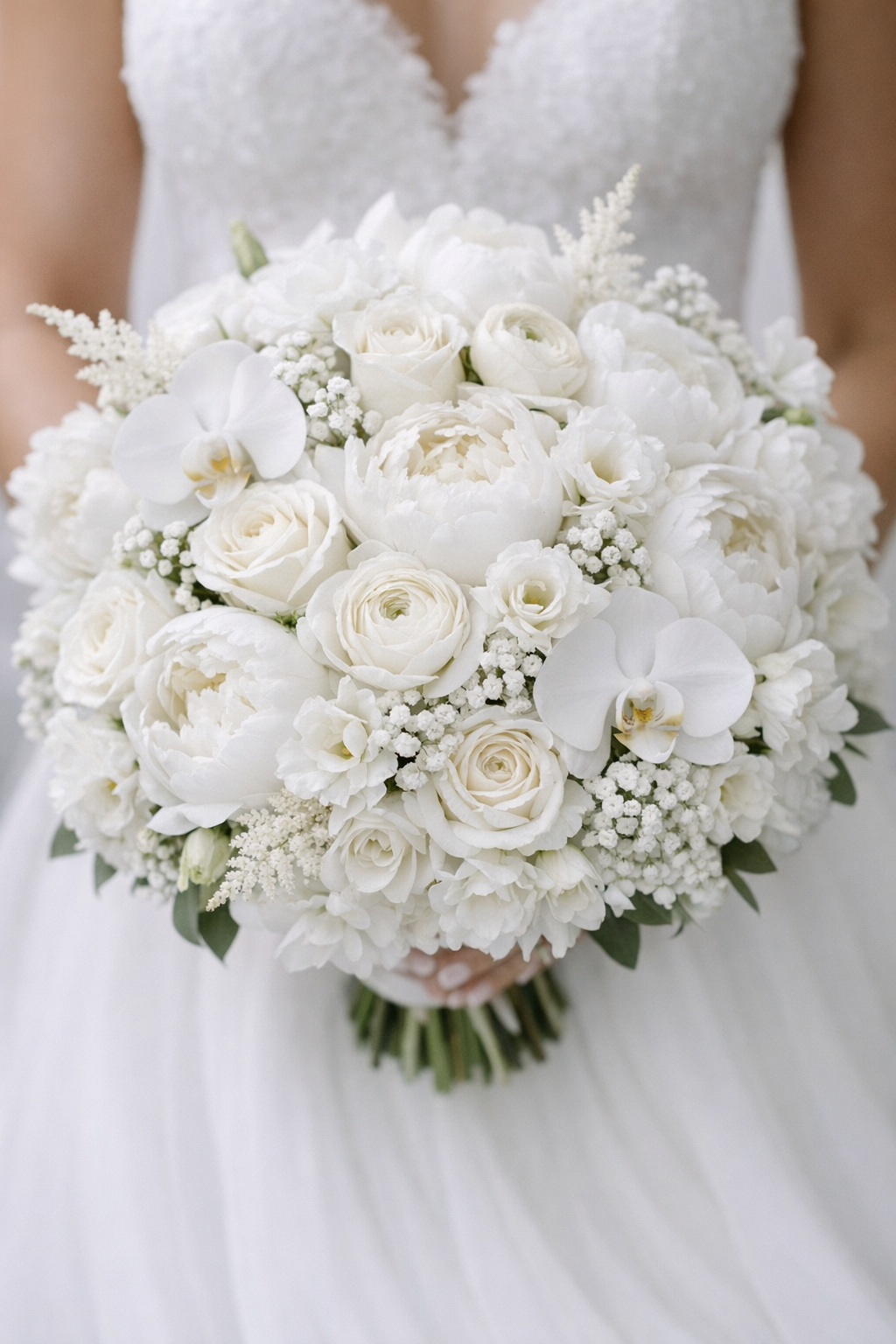 White Bride Bouquet