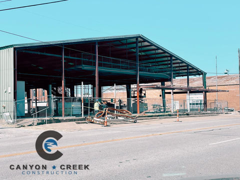 steel frame Project Bulldog completed with Canyon Creek Construction