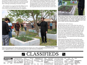 An image of the article about CARE Services community garden in The Waxahachie Sun