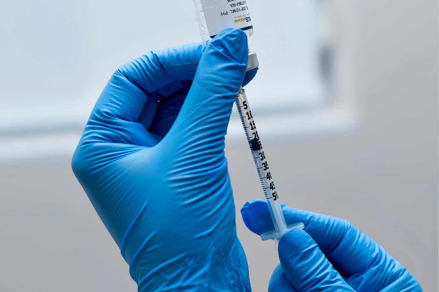 Preparing an injectable treatment at Central Medical Center