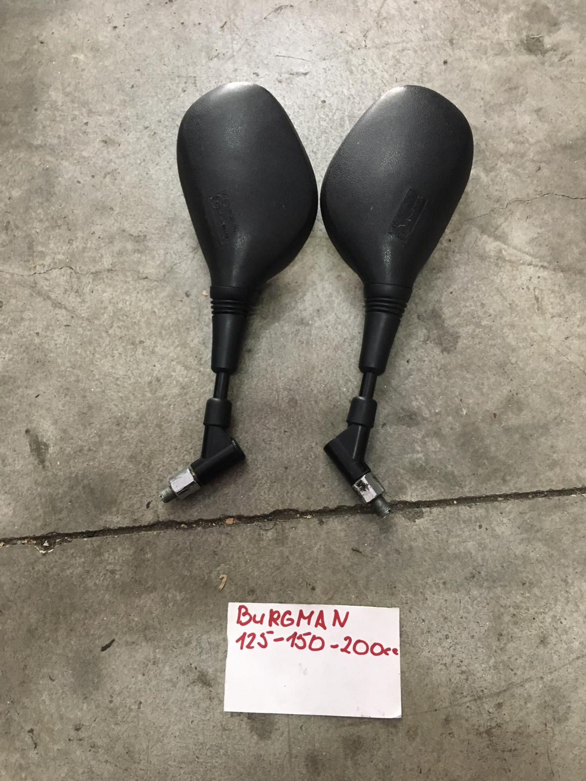 COPPIA SPECCHIETTI USATI SUZUKI BURGMAN 125 150 200 2010