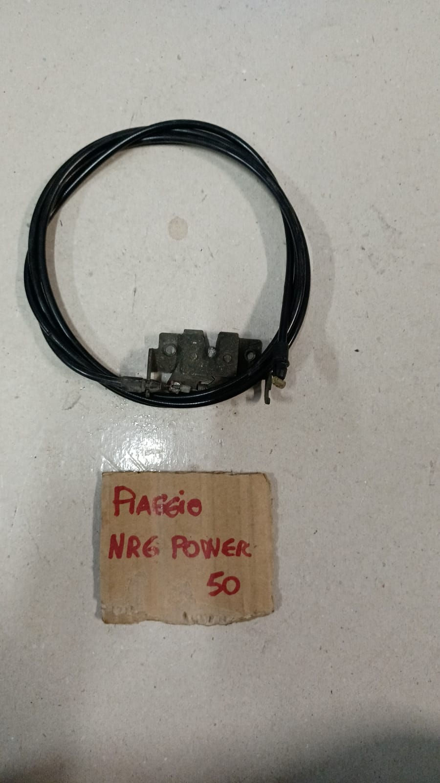 CAVO E AGGANCIO APERTURA SELLA PIAGGIO NRG 50 POWER 06>