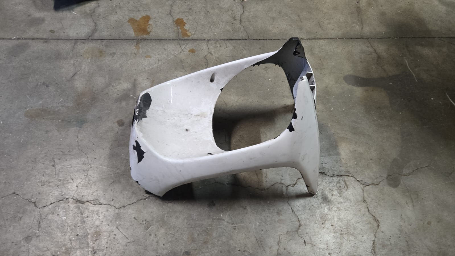 PLASTICA PUNTALE BIANCA USATA HONDA ZX 50 1994 - 2000