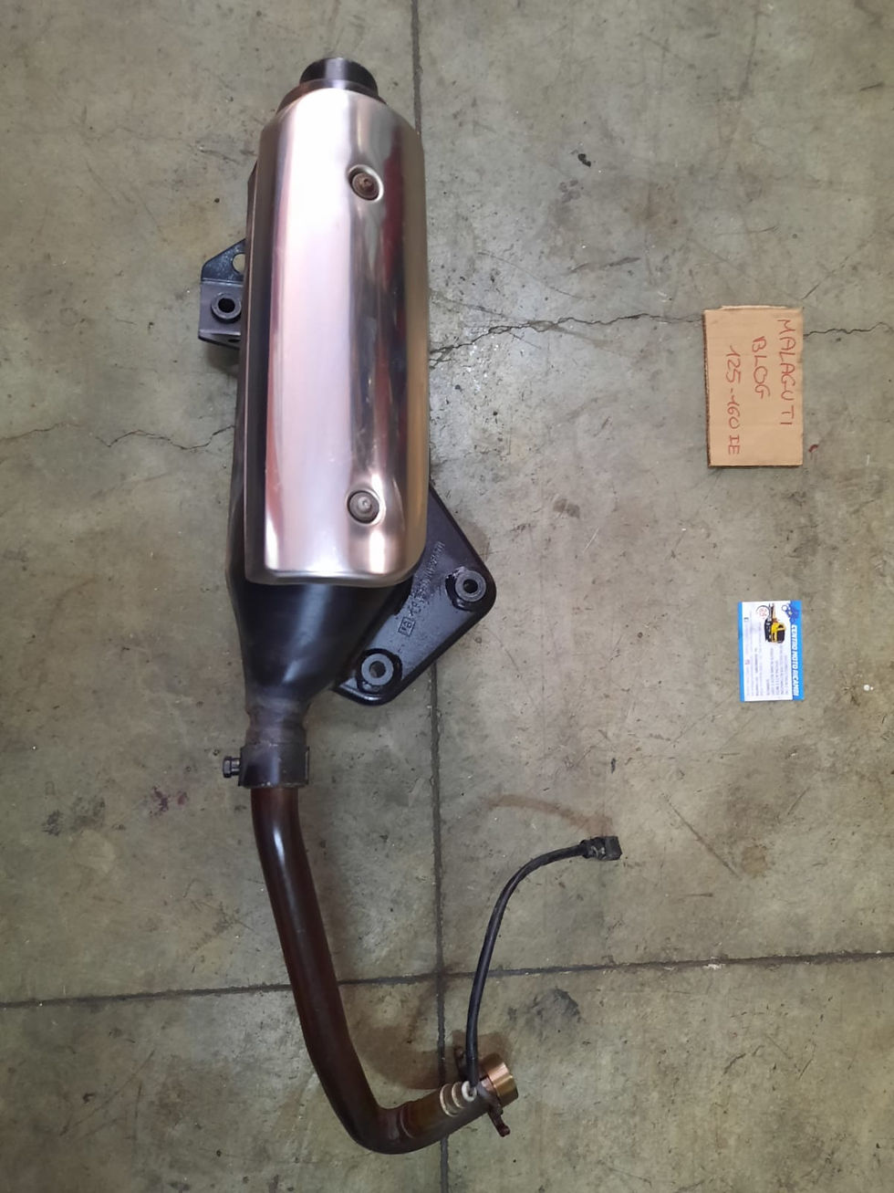 MARMITTA COMPLETA USATA MALAGUTI BLOG 125 160 I.E