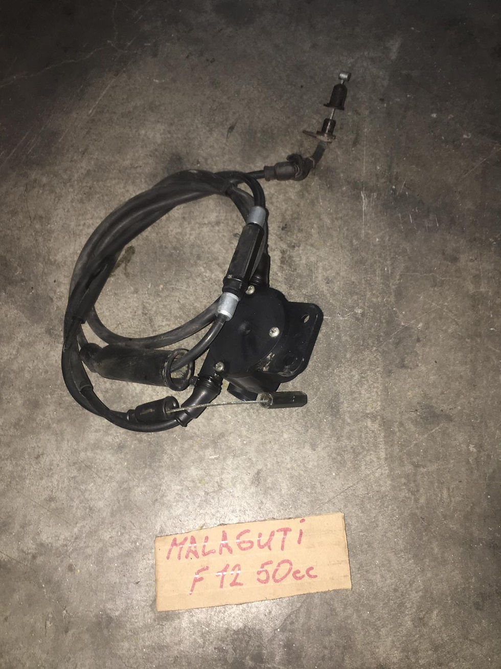 CAVO GAS E MISCELATORE COMPLETO USATO MALAGUTI F12 50cc 1° SERIE