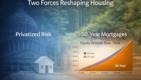 The 2026 Housing Market Pivot: 50-Year Mortgages, Privatization, and How We Need to Adapt
