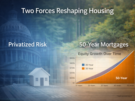 The 2026 Housing Market Pivot: 50-Year Mortgages, Privatization, and How We Need to Adapt