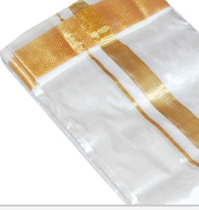 Pure Silk Dhoti- Velcro/Pocket