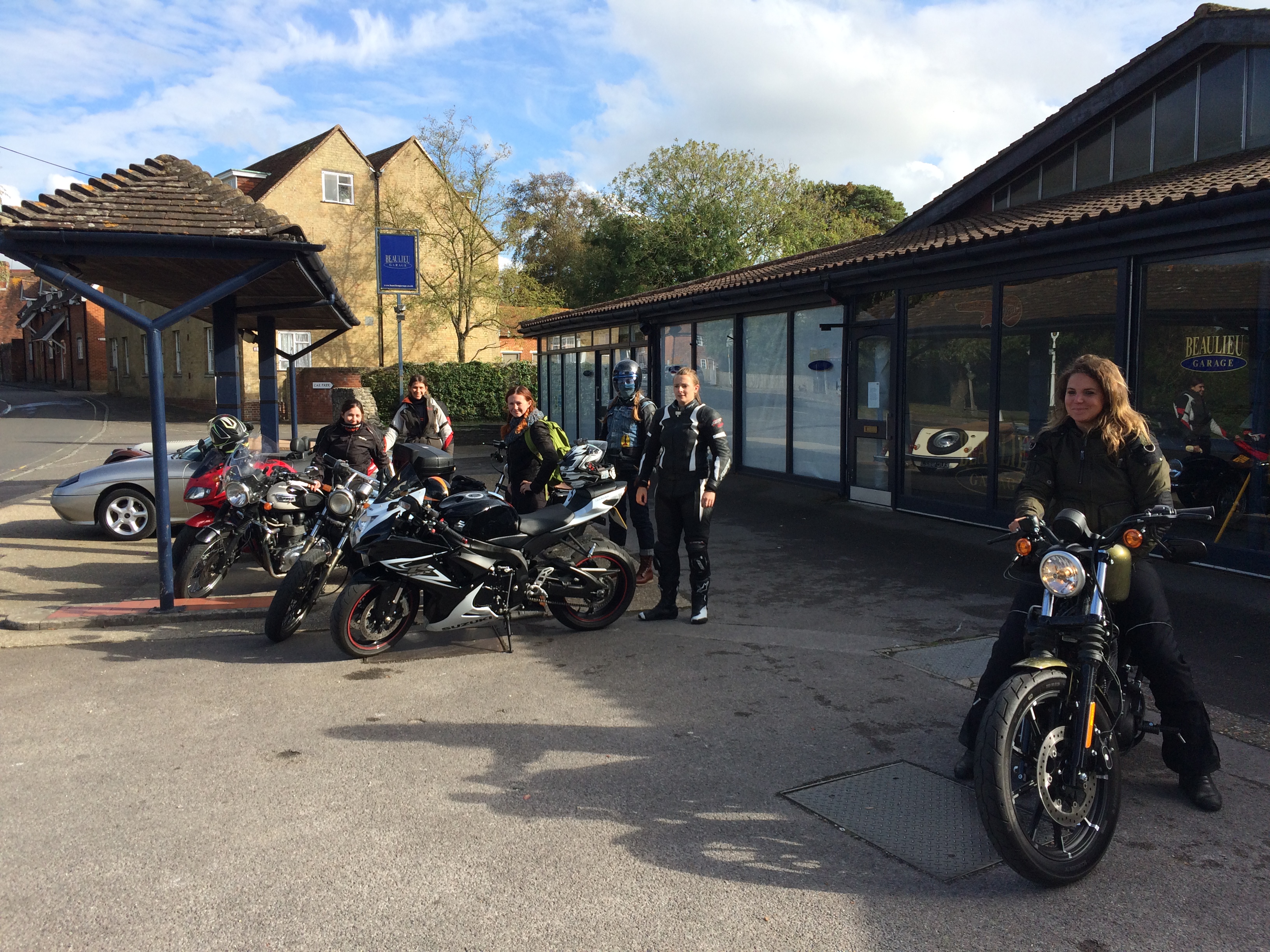 Girls on bikes
